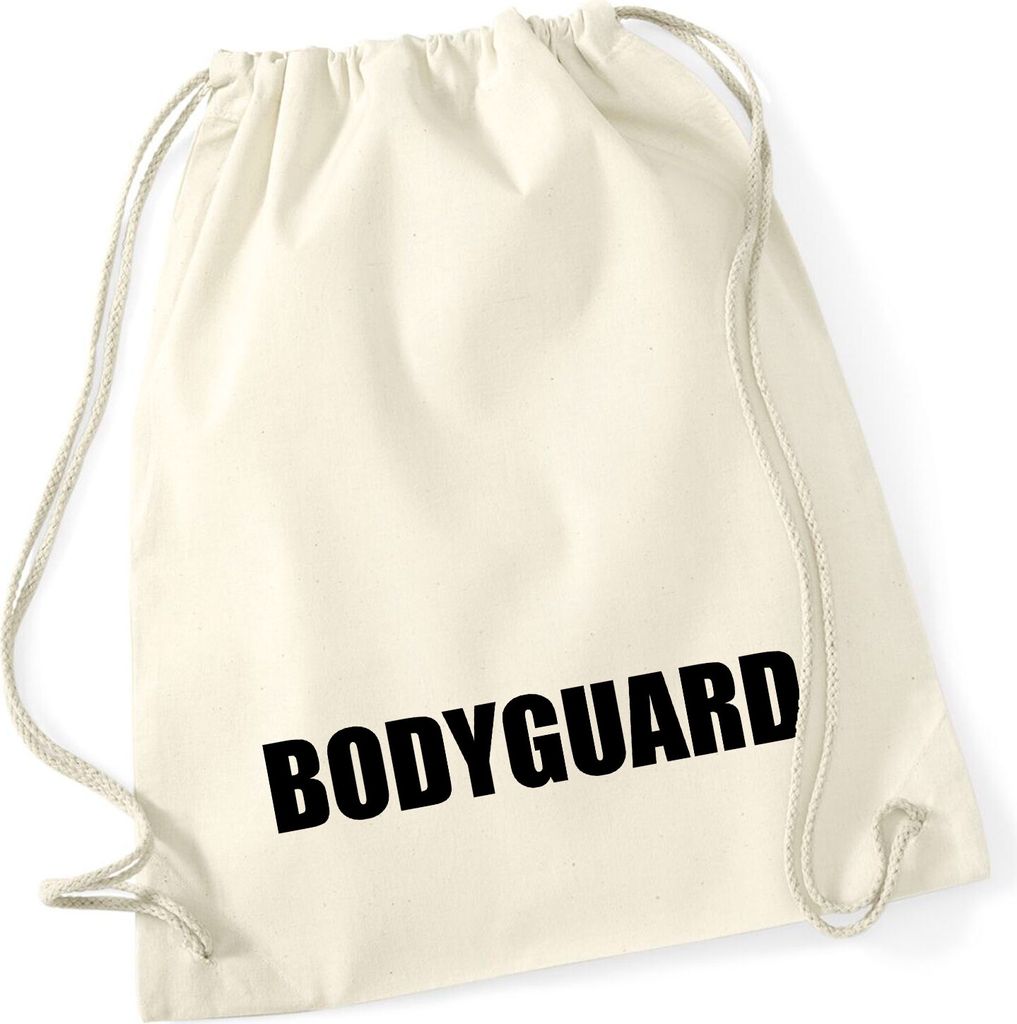 Huuraa Turnbeutel Bodyguard Schriftzug 12 Liter Natural Produktbild 