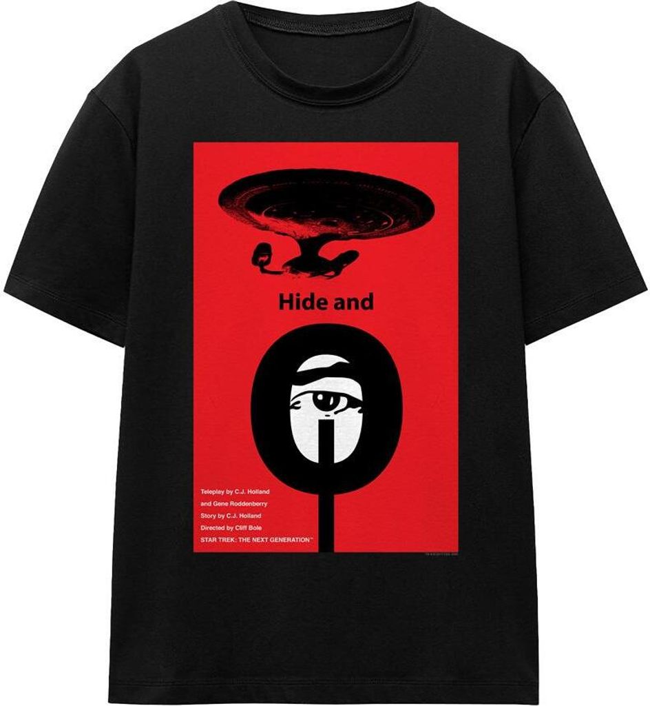Star Trek - "The Next Generation Season 1 Episode 10" T-Shirt für Herren/Damen Uni TV16289 (XL) (Schwarz)