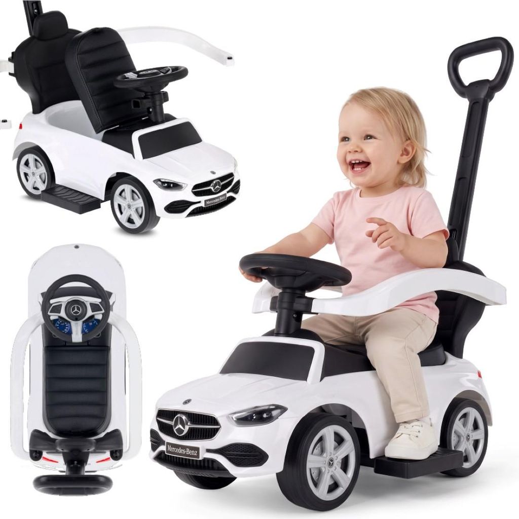 Voiture bébé Mercedes Classe C blanche Sun Baby Image du produit 