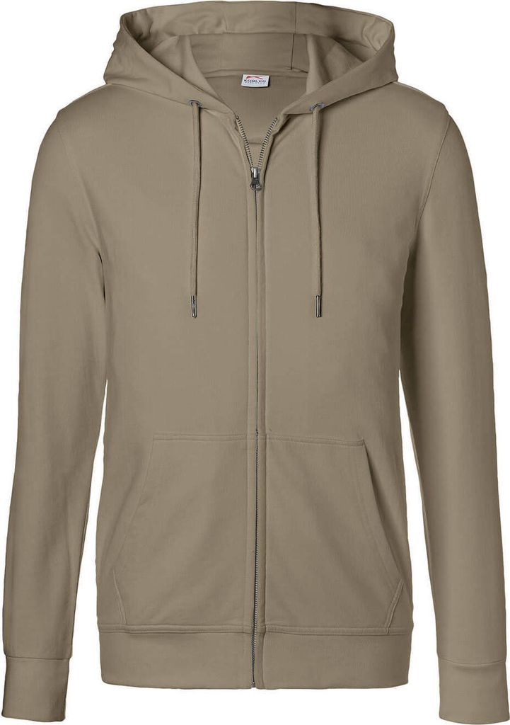 Kübler Shirts Kapuzen-Sweatjacke sandbraun Gr. M Produktbild 