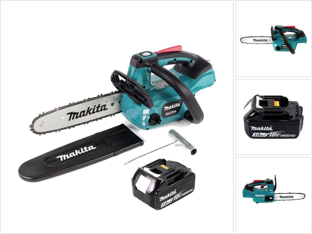 Makita DUC 254 F1 Akku Kettensäge 18 V 25 cm Brushless + 1x Akku 3,0 Ah - ohne Ladegerät