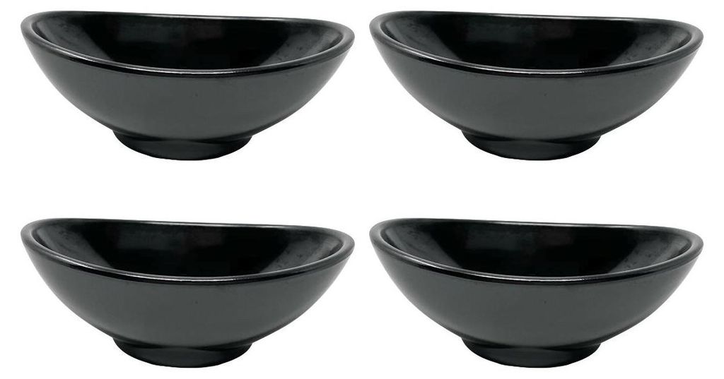 4X Dipschalen Melamin Set Schwarz 759 Snackschale Produktbild 