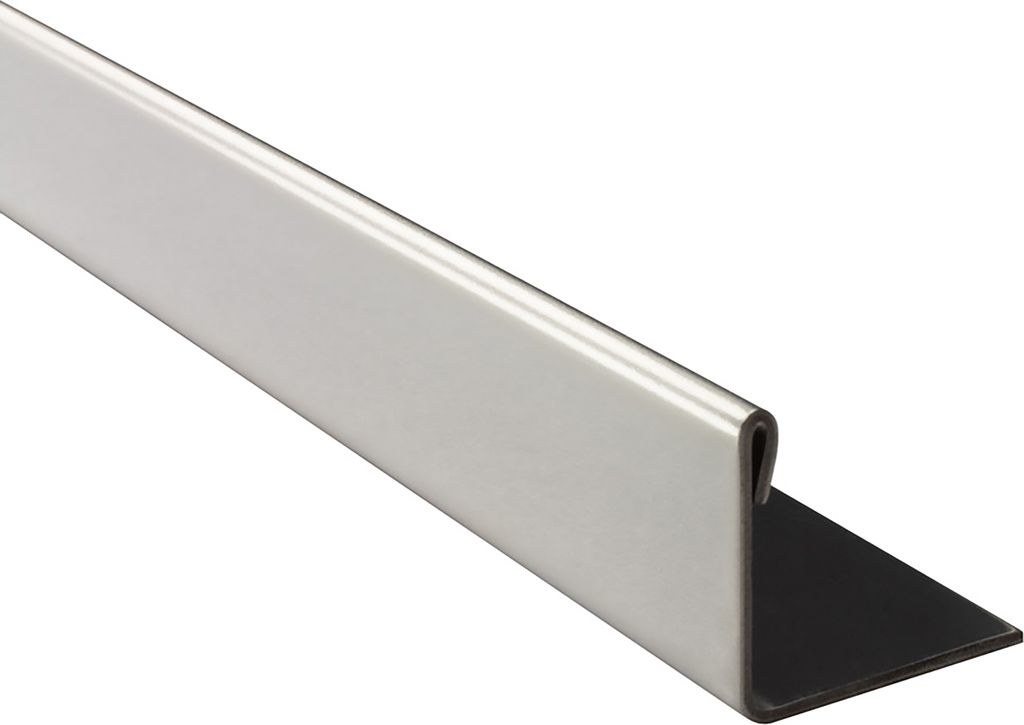 L-Profil Edelstahlschiene Profil Fliesenschiene Edelstahl V2A L250cm 17,5mm glänzend
