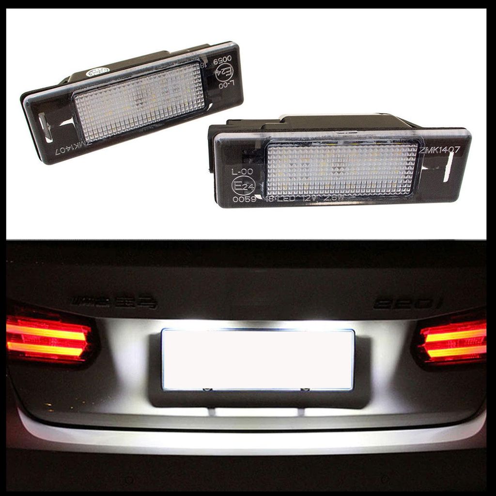 2x LED PREMIUM Kennzeichenbeleuchtung für Peugeot 1007 3008 Produktbild 