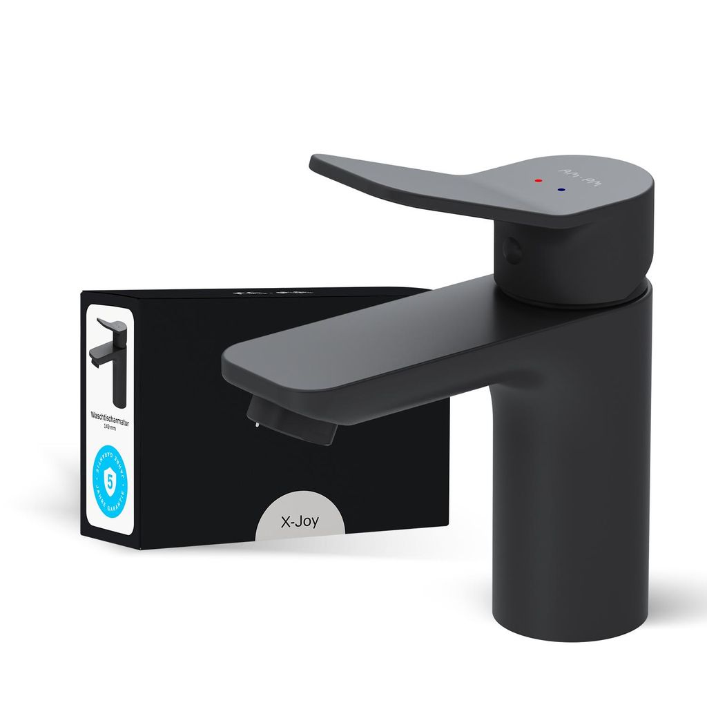 AM.PM Wasserhahn Bad Schwarz Waschtischarmatur Bad Armatur Produktbild 