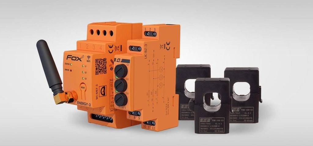 F&F | Energiemonitor MEF-3-100 - 3-Phasen - WLAN - präzise Messung - App-Zugriff