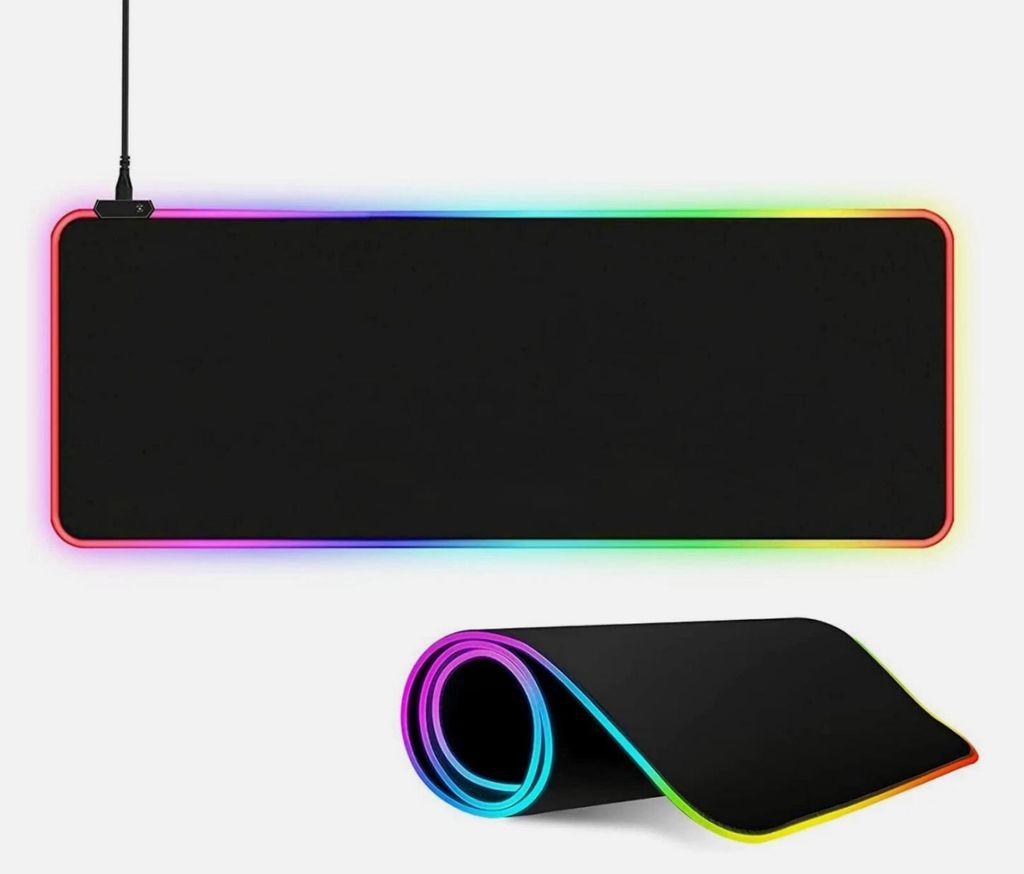 RGB Bunte LED Beleuchtung Gaming Matte Spiele XXL Mouse Pad 800X300mm für PC