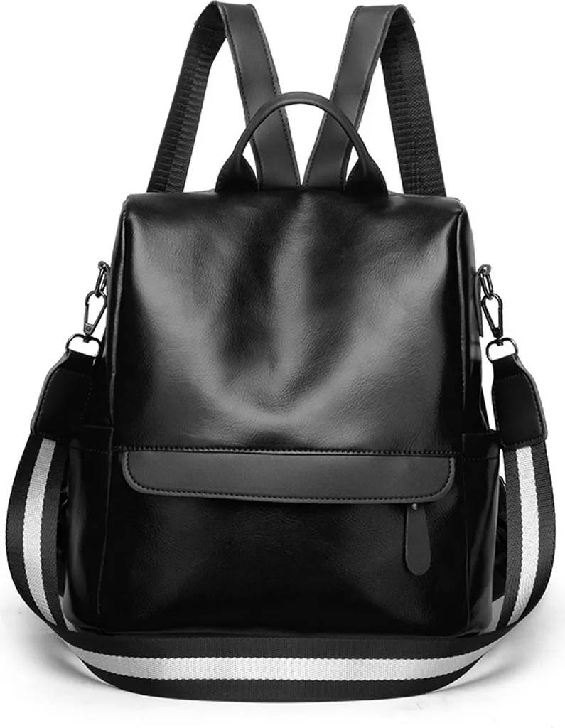 Sac à dos femme anti-fatigue en cuir PU noir : le choix élégant