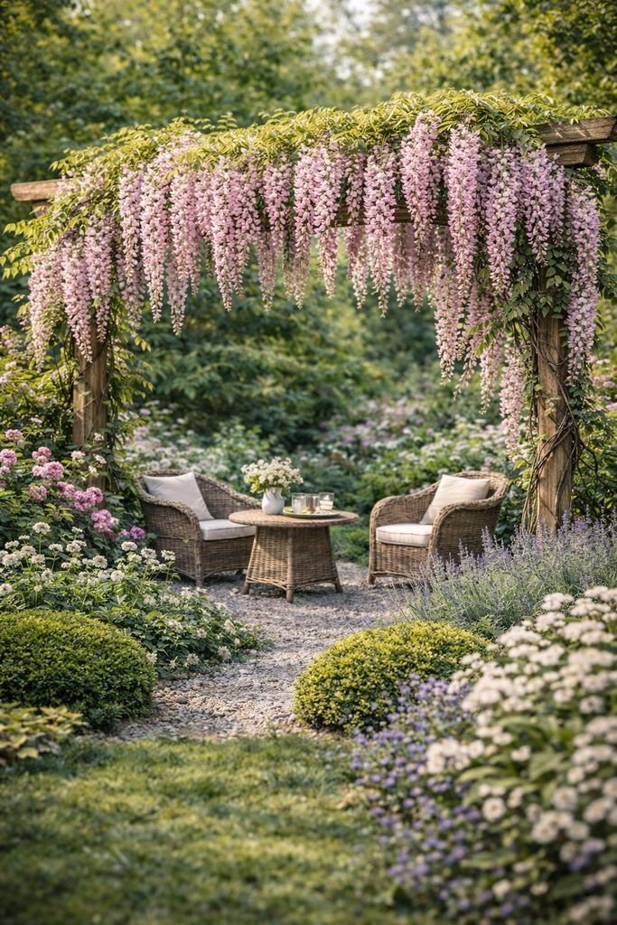 Wisteria sinensis Rosea 180-200 cm Rosa Blauregen winterhart duftende Glyzinie Kletterpflanze Rankpflanze Garten Terrasse