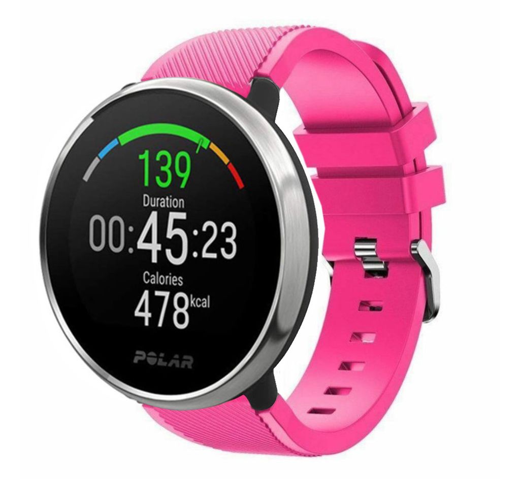 Strap-it Polar Ignite Twill Silikonarmband (Pink)