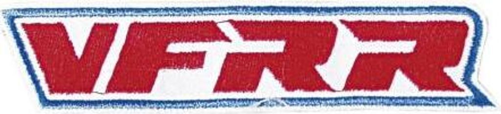 Aufnäher - VFRR - 04225 - Gr. ca 12 x 3 cm - Patches Stick Applikation
