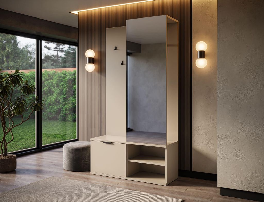 MOEBLO Flurgarderobe Schrank Kompaktgarderobe – Produktbild 