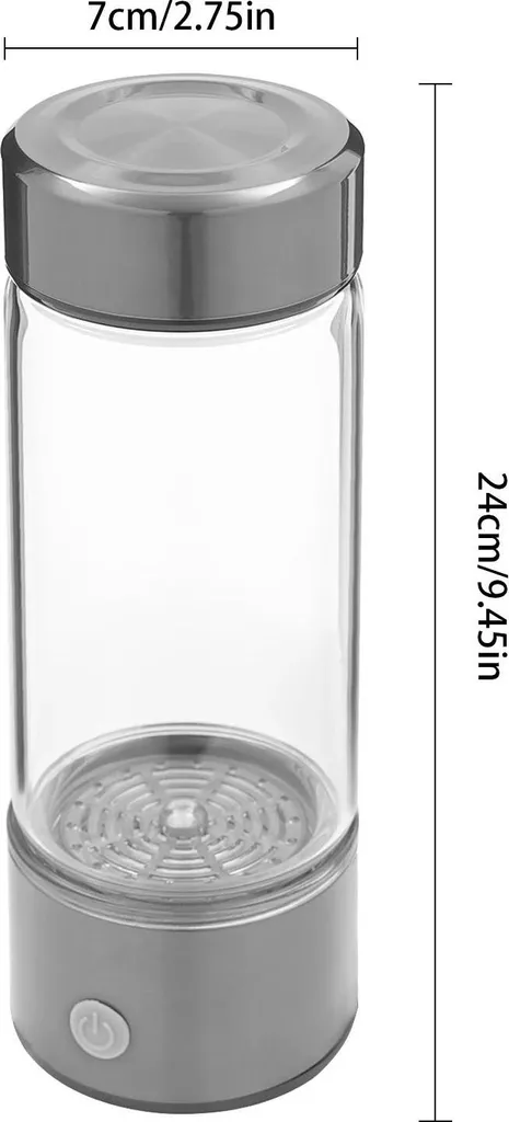Bouteille d'eau hydrogénée nomade : ioniseur d'eau portable électrolyse 3 min - 2