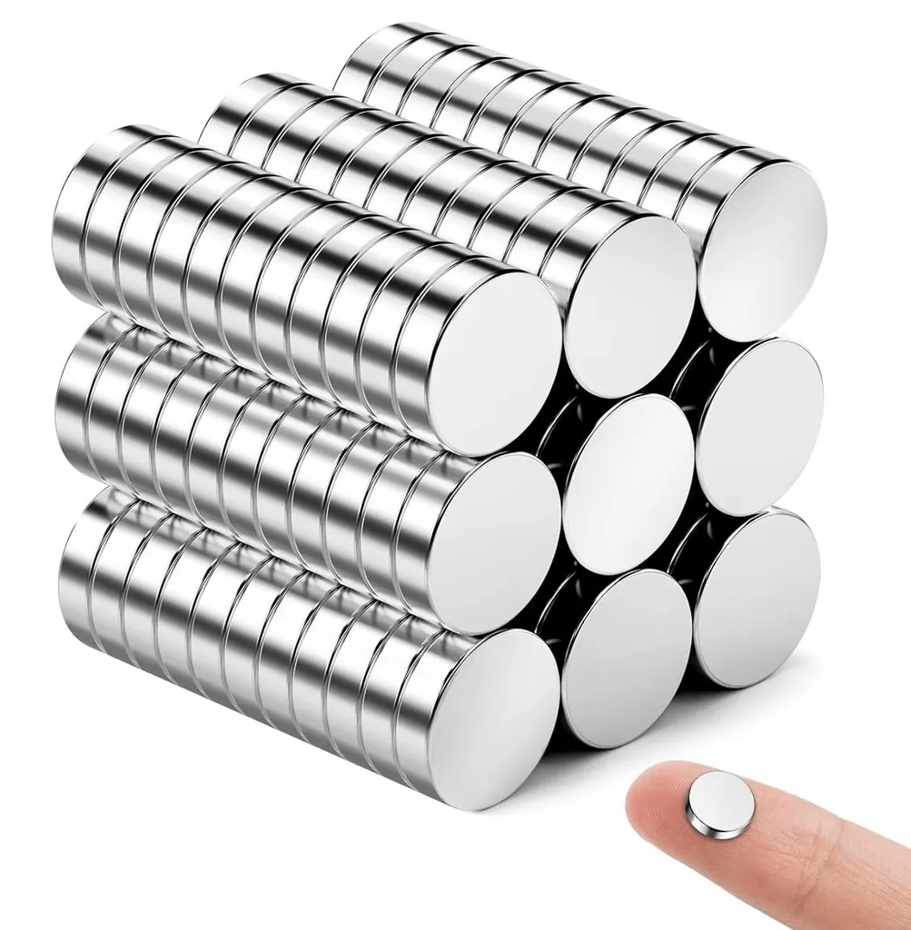 Aimants Néodyme Autocollants 8x2 mm Lot de 60 pour Stopper les Chutes