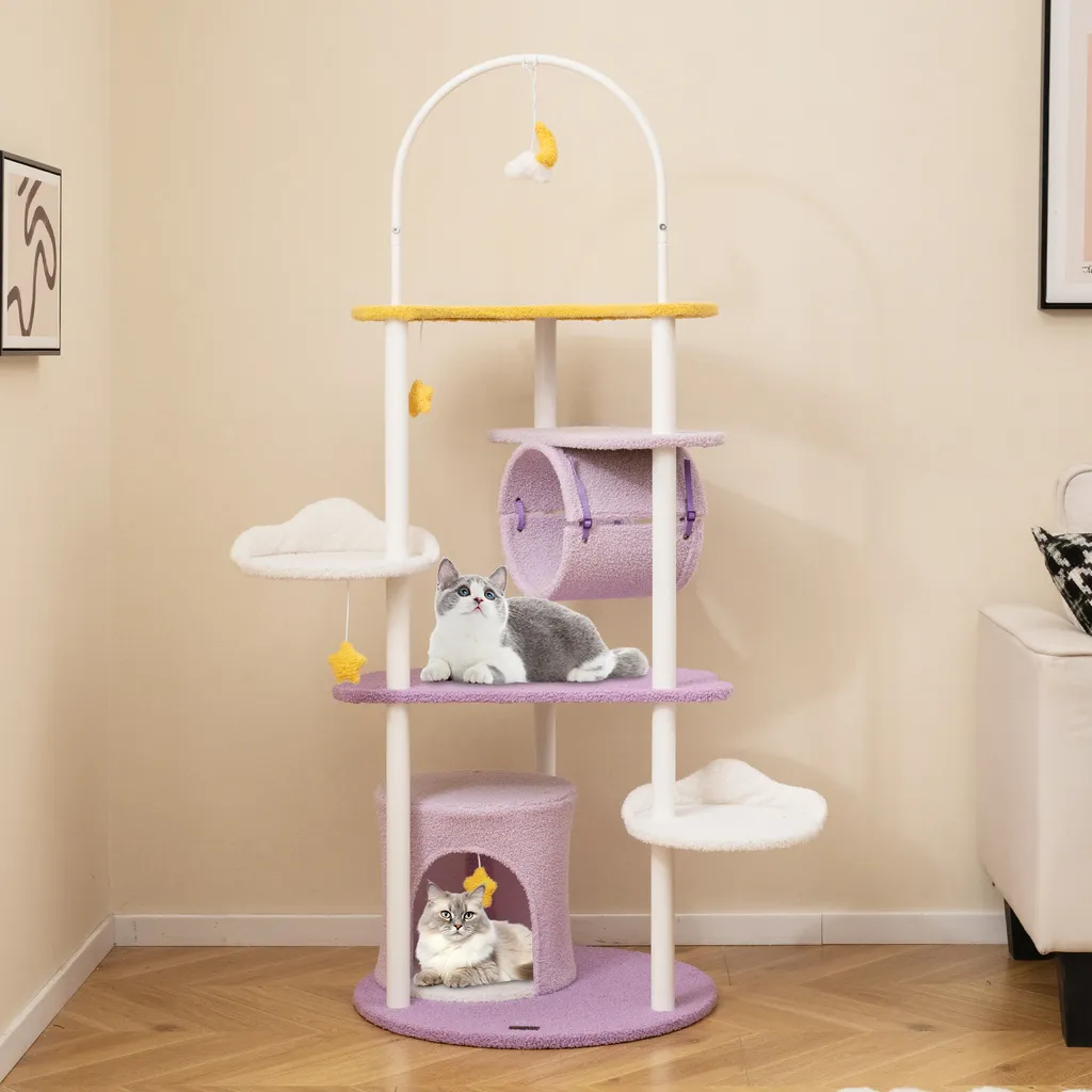 Arbre à chat avec grande niche confortable et plateforme panoramique - 8