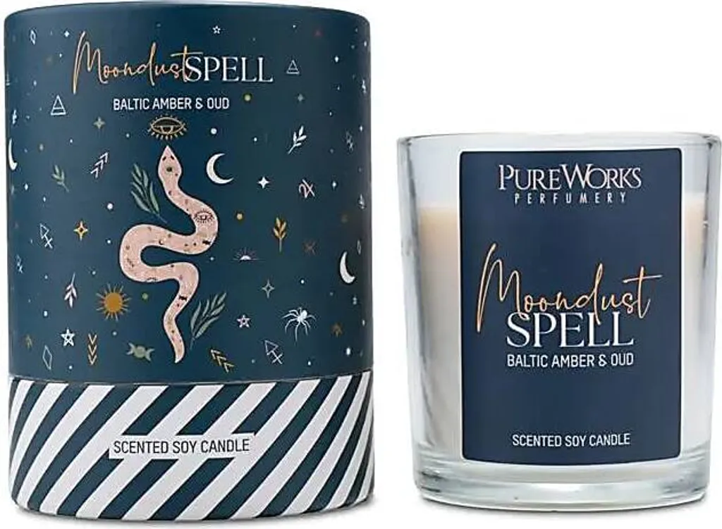 Bougie magique Moondust Spell parfum céleste intense - 4 pots 120g