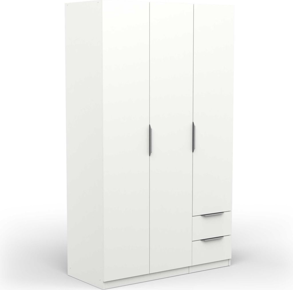 Kleiderschrank Spectre 120cm - matt weiß