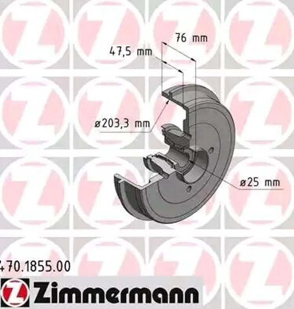 Solution freinage : Tambour de frein 470.1855.00 pour Logan et Sandero