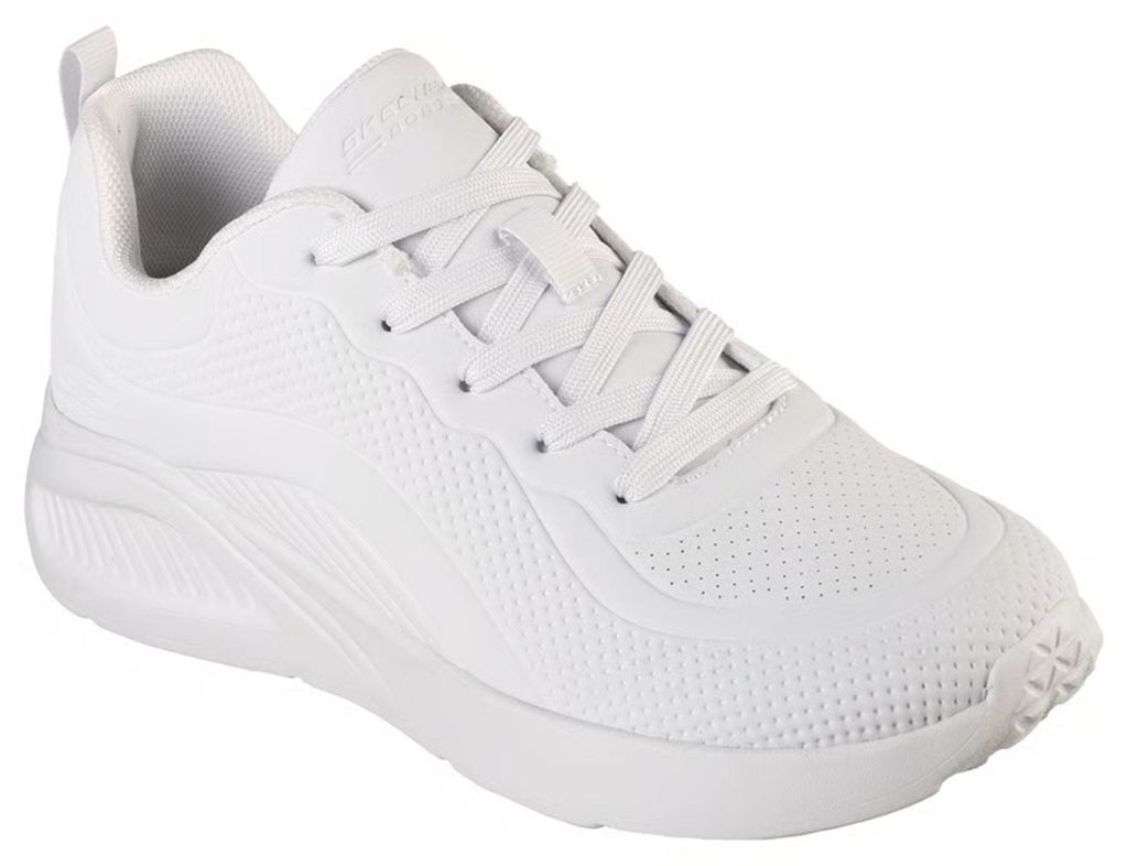 Skechers Damen BOBS Sport Buno How Sweet Sneaker 117151 WHT White, Schuhgröße:41 EU