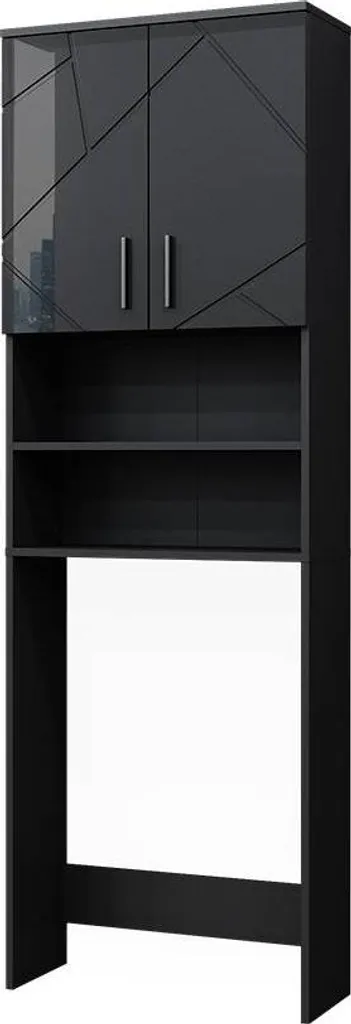Vicco Armario para lavadora Antracita/roble dorado 68 x 88.2 cm 2 partes con estante, Viktor