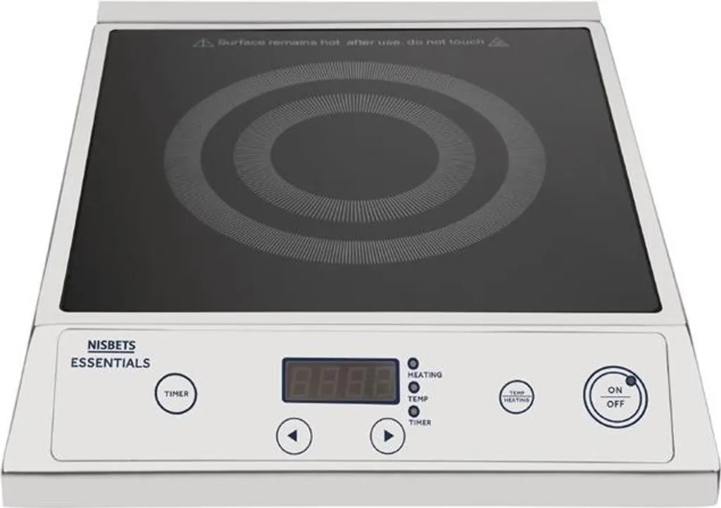 Plaque à induction Nisbets Essentials 2700W noire pour cuisson rapide - 12