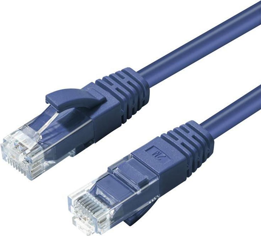 MicroConnect 30 cm Kategorie 6 Netzwerkkabel für Netzwerkgerät - Zweiter Anschluss: 1 x RJ-45 Network - Male - Blau