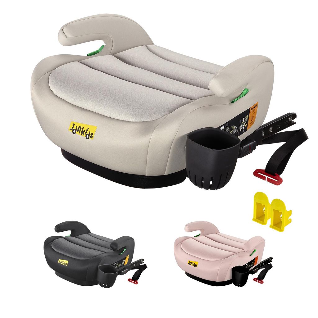 Jovikids OHHO+ Portable Booster Seat with Cup Holder, for Kids Travel Car Seat, 125-150cm