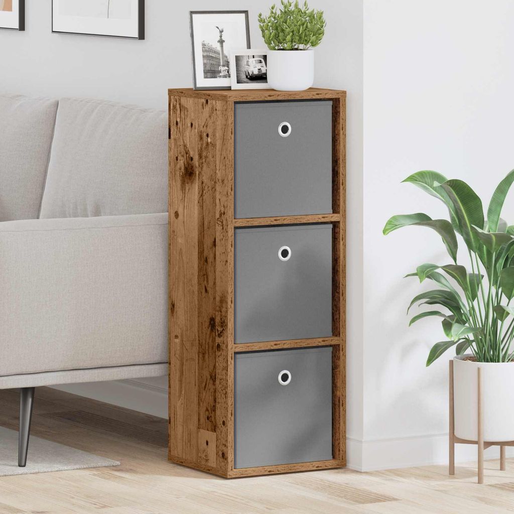 vidaXL Sideboard mit Schubladen Altholz 30,5 x 27 x 84,5 cm Produktbild 