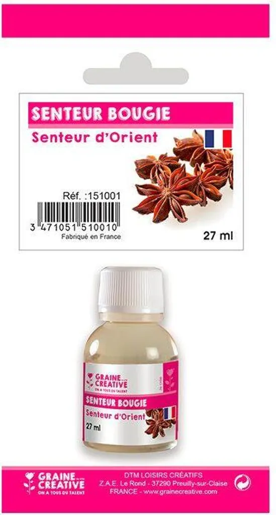 Huile parfumée pour bougies 27ml pour créer une ambiance cocooning