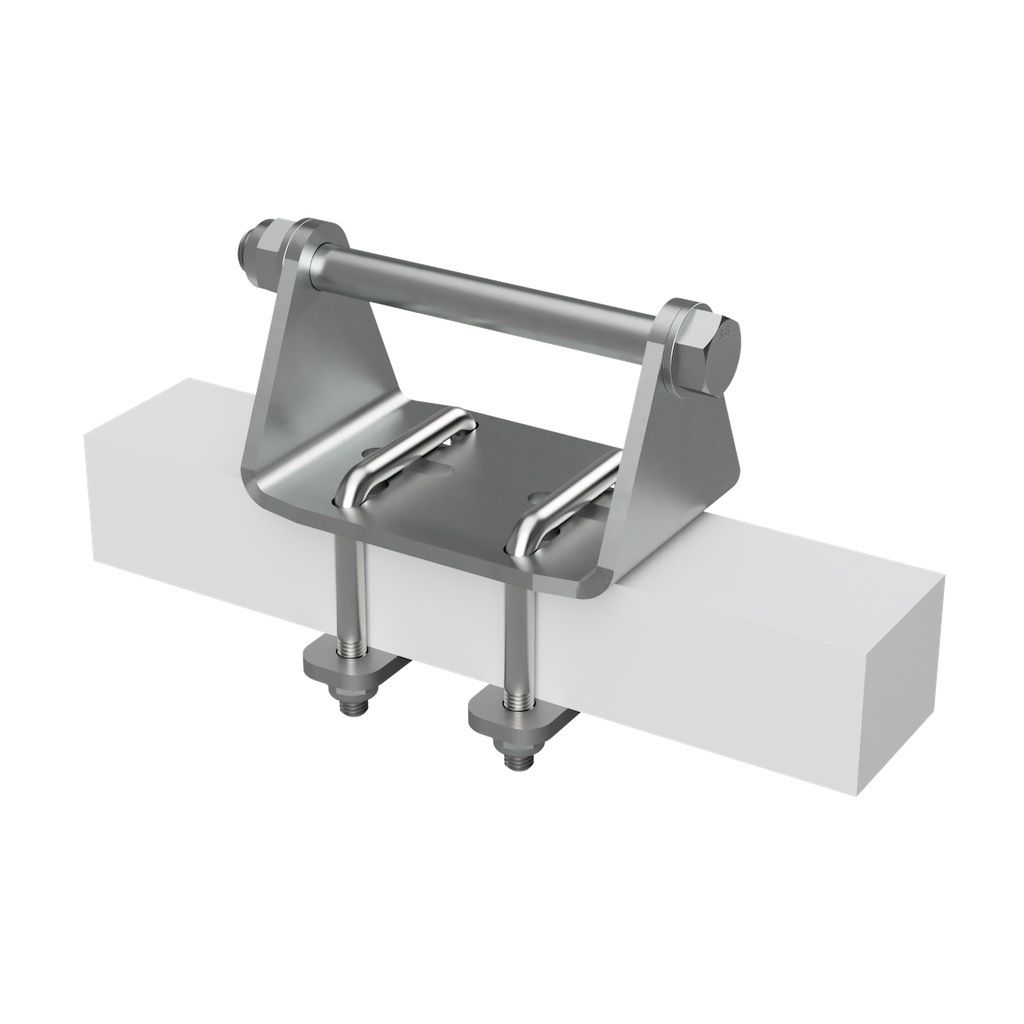 Kielrollenhalter B mit Achse für Seitenrolle Sliprolle Produktbild 4