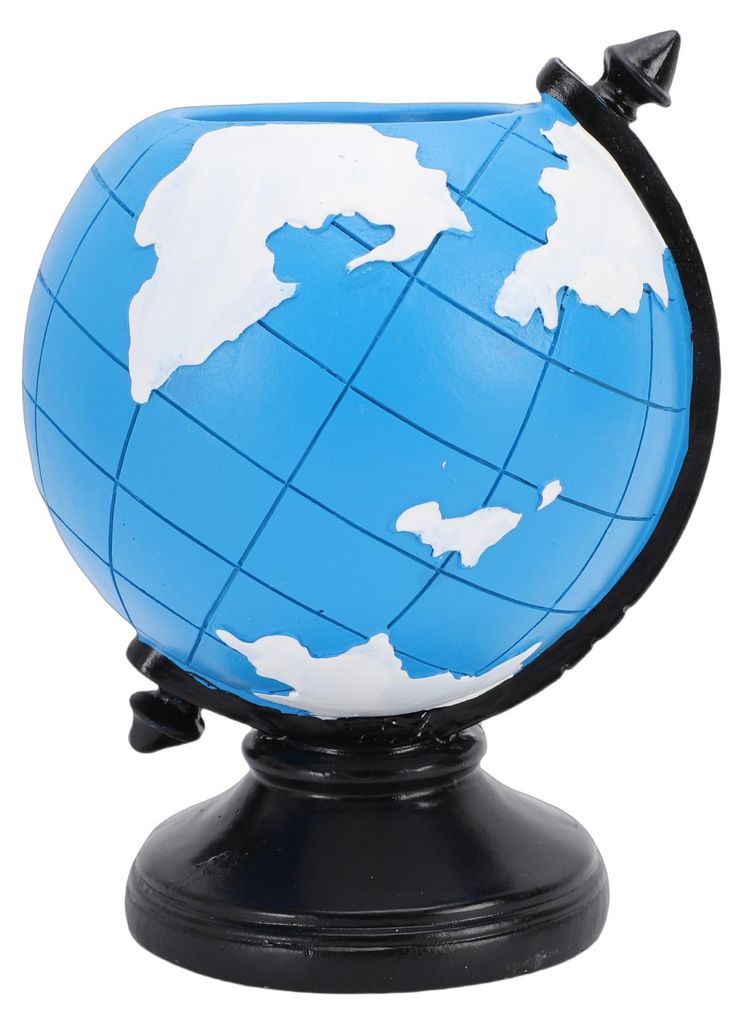 Globusförmiger Stiftehalter šC niedliche und interessante Stifteorganisation aus Kunstharz für Büro, Schule und Zuhause