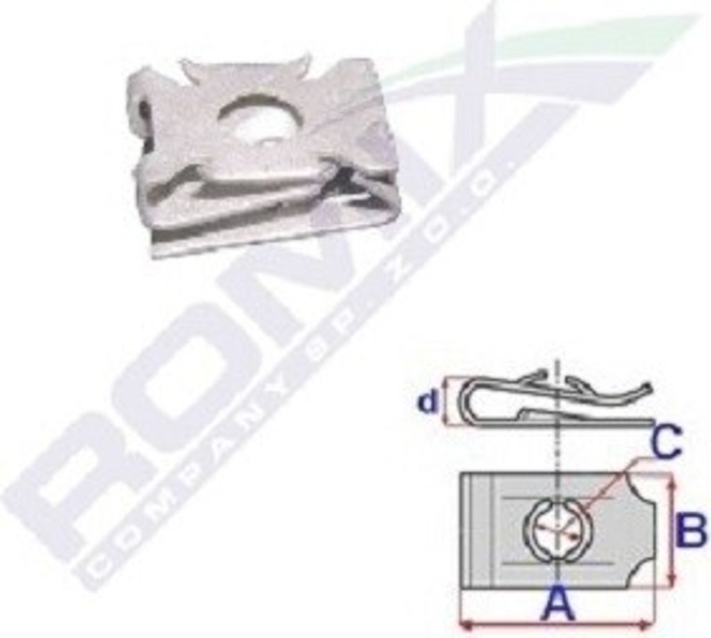 10x ROMIX C60580 Mutter motorseitig, radseitig