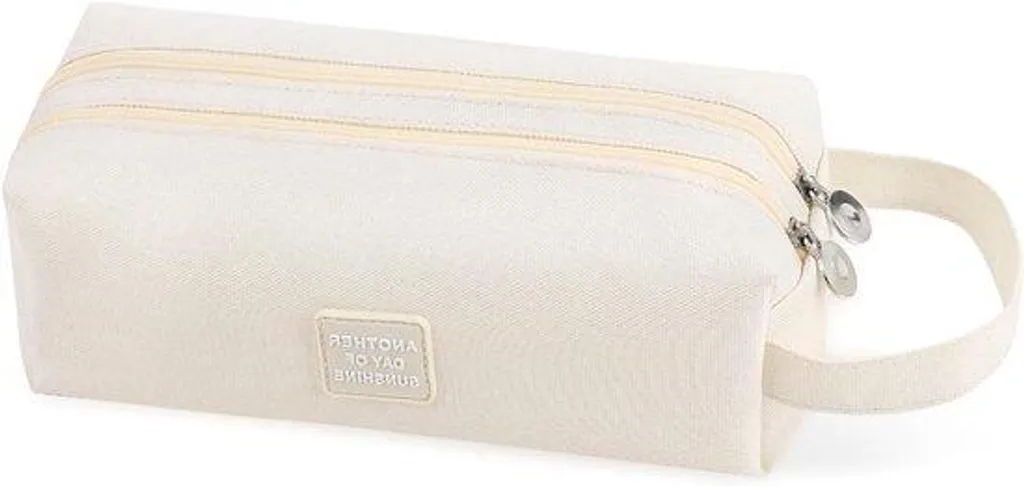 Grand cartable scolaire beige pour collège et primaire - Sac fille
