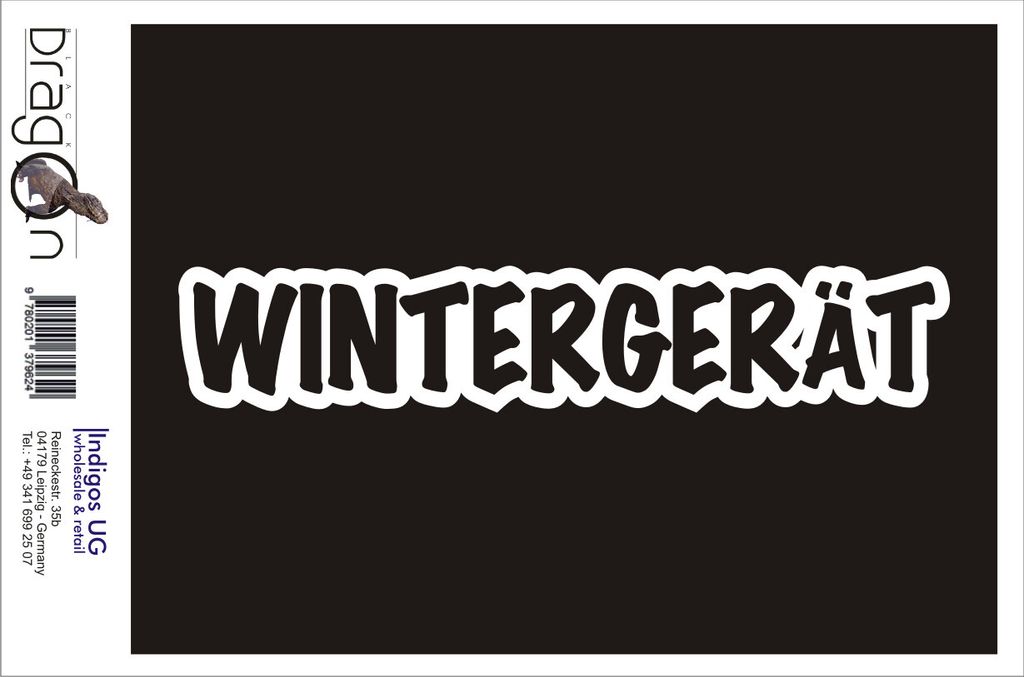 Aufkleber / Autoaufkleber - JDM / Die cut / Auto / OEM - Wintergerät - 210x40 mm rot - Heckscheibe / Heckscheibenaufkleber
