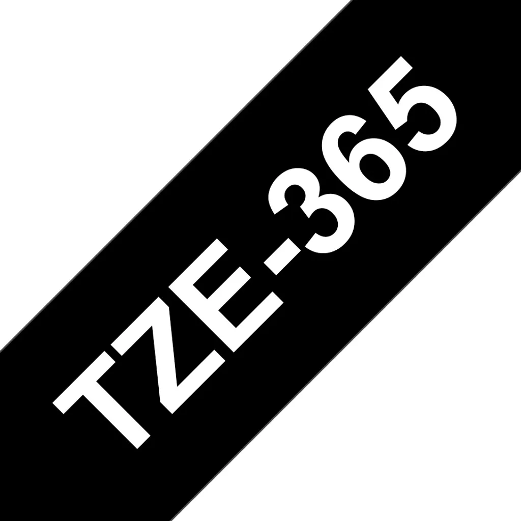 Brother TZE365 Nastro 36mm P-Touch Bianco su Nero Originale