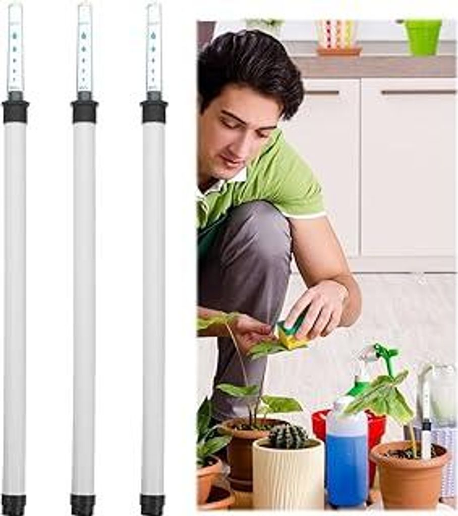 3 Stück Wasserstandsanzeiger Pflanzen 36CM, GießAnzeiger Zimmerpflanzen, Pflanzen Wasseranzeiger für Blumenkästen Topfpflanzen Gartenarbeit