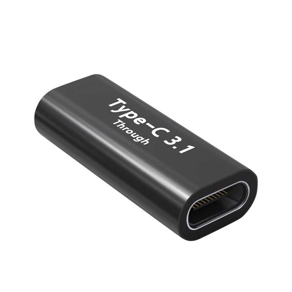USB-C Buchse auf USB-C Buchse Verlängerungsadapter – Schwarz