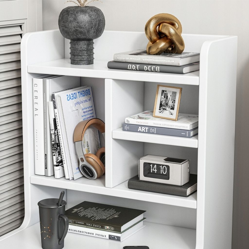 Nachttisch mit 2 Schubladen Bücherregal Skandinavisch