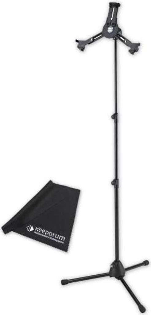 K-M Tablet-PC-Stativ 19793 Tablet-Halter 10-16 Zoll mit Tuch