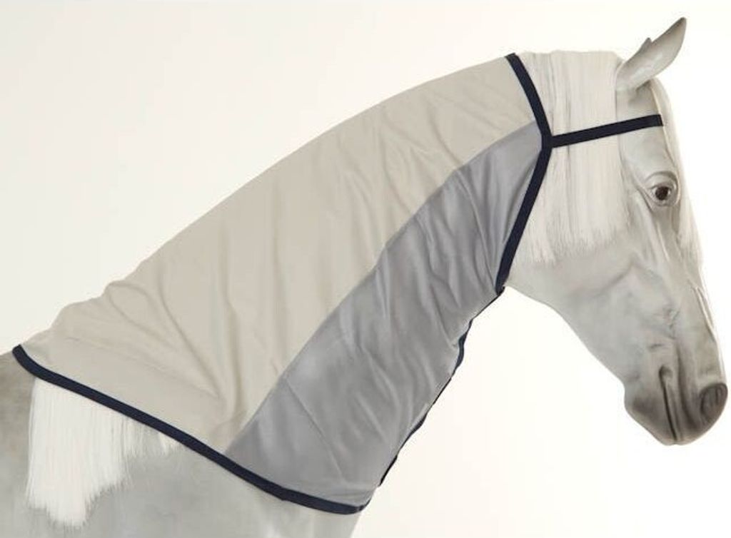 Bucas Buzz-Off Rain Combi Neck - silver/blue - Halsteil