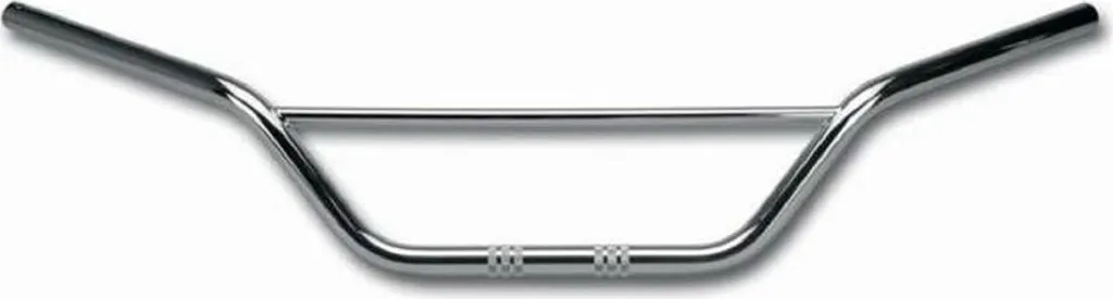 Guidon TOMMASELLI Vintage Enduro 22mm en Acier Chrome pour Moto Classic