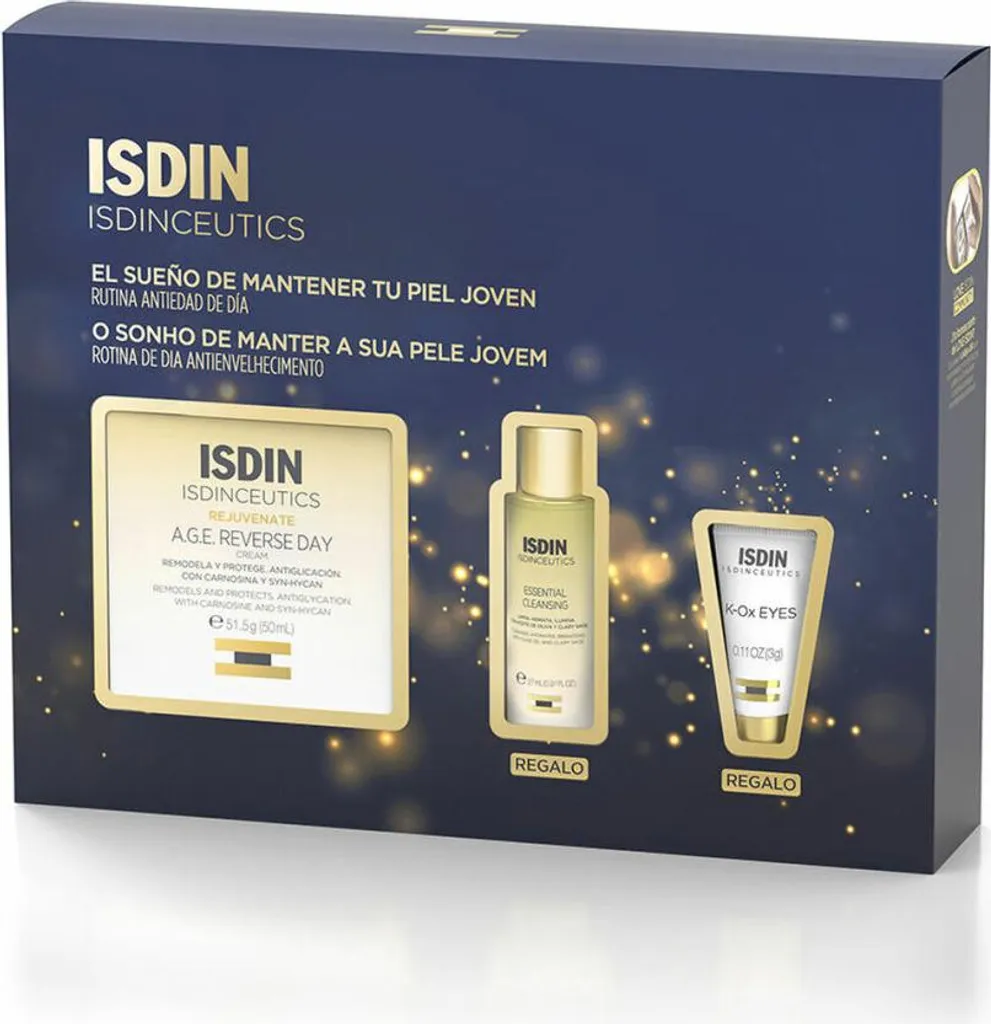 Réduire les Rides avec la Crème Anti-Âge ISDINCEUTICS AGE REVERSE Set 3p