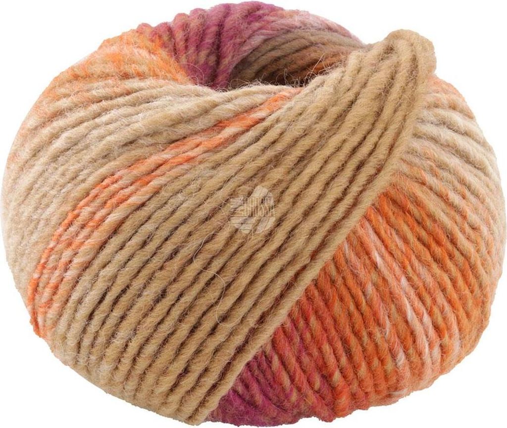 Lana Grossa - Colors For You 0153 rohweiß camel orange Produktbild 