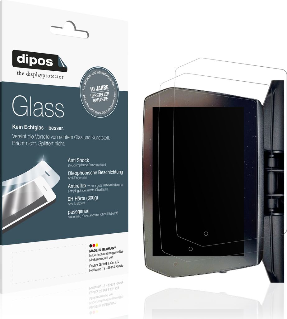 2x Schutzfolie für Voge SR4 Max matt - Anti-Shock 9H Folie dipos Glass Kunststoffglas