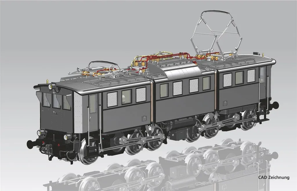Locomotive BR E 91 DRG II Piko 51547 avec détails historiques en échelle H0