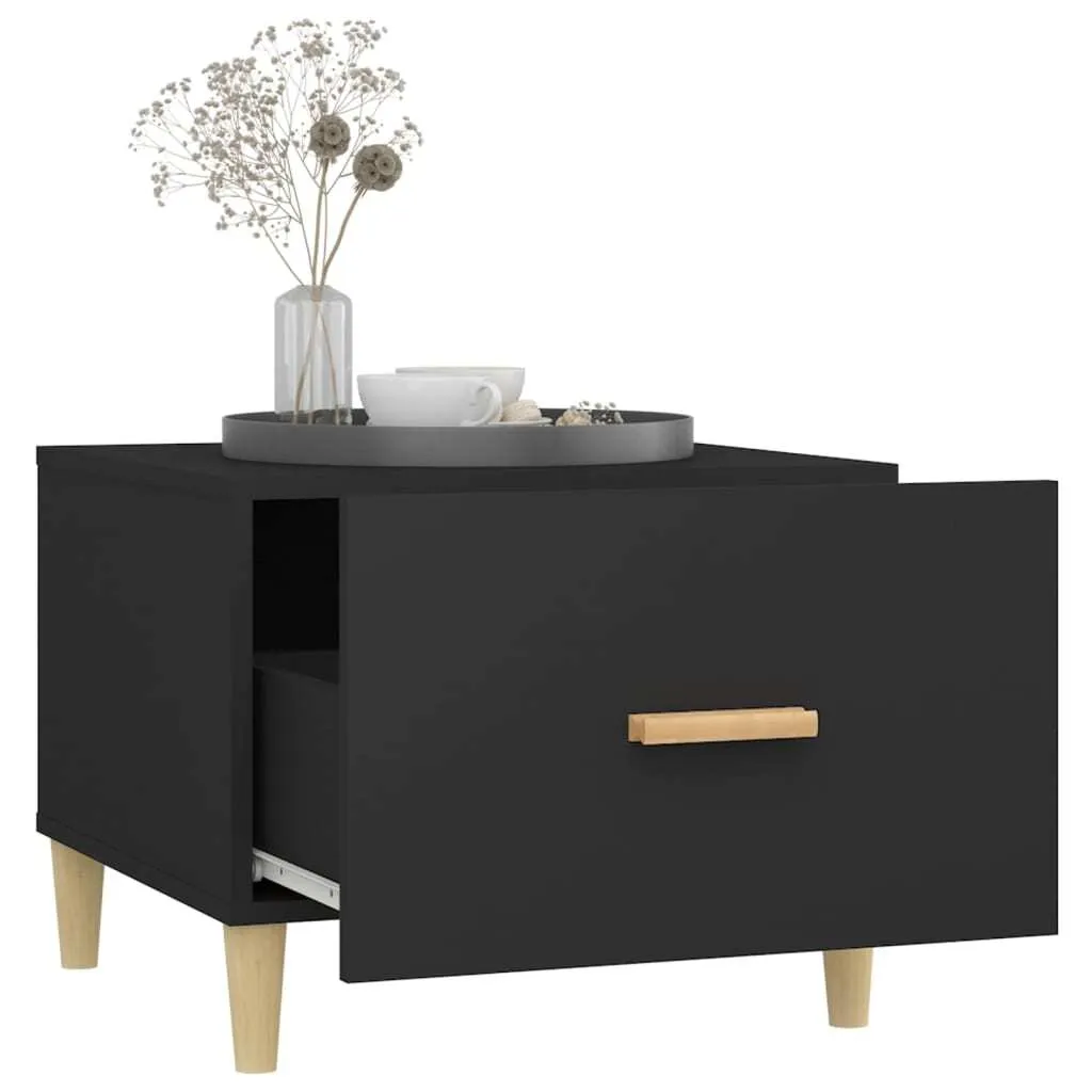 2 Tavolini da Caffè Neri 50x50x40 cm - Complementi d'Arredo Minimal - 6