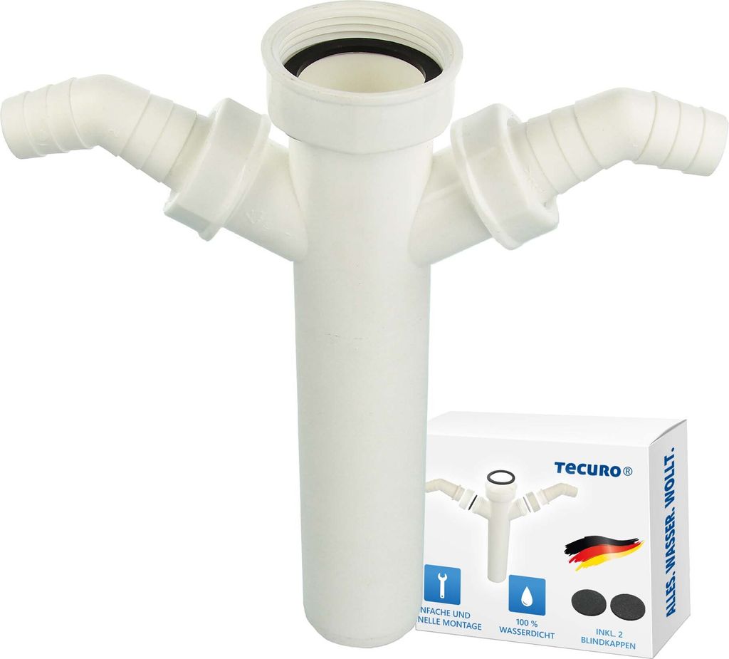 tecuro Tauchrohr Ø 40 mm mit 2 x Geräteanschluss für Produktbild 