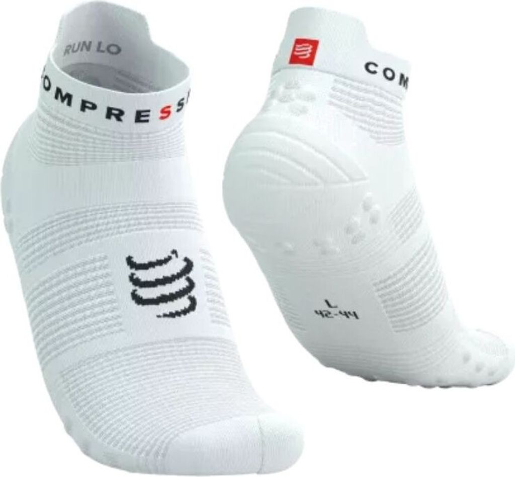 Compressport Pro Racing V4.0 Run Low White/Black T3 Laufsocken