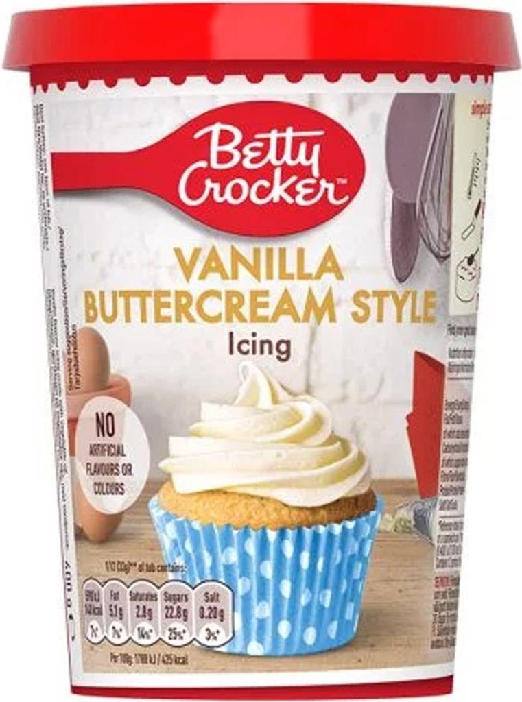 Betty Crocker Vanilla Buttercream Style icing 400g Produktbild 