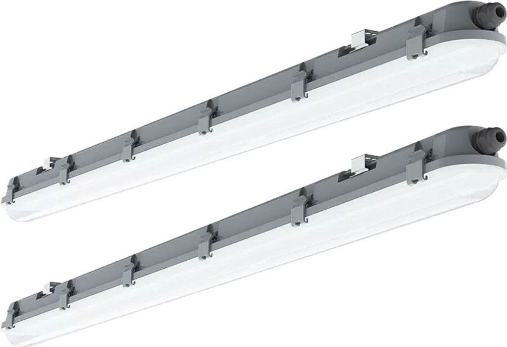 2x LED Wannenleuchte, 4320 Lumen, neutralweiß